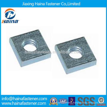 DIN562 Zinc Plated Carbon Steel Square Thin Nut